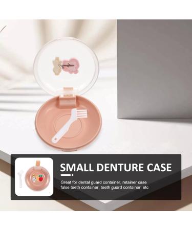 Gleavi Cute Dental Container for False Teeth & Orthodontic Supplies - Pink Storage Box for Dentures & Braces - Ideal for Home & Travel - Buy Online on GoSupps.com