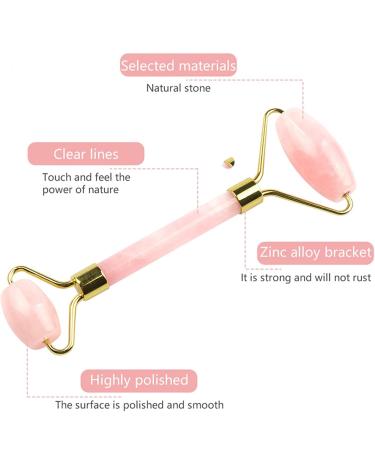 Green Jade Crystal Roller & Portable Gourd Set - Massage Beauty Accessory (FM-2 Pink) - Shop Internationally - Buy Online on GoSupps.com