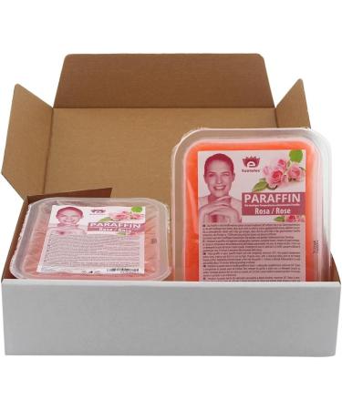 Kosmetex Rose Pink Paraffin Bath for Hands & Feet - 10x 500ml Heating Wax Block for Warmer - Buy Online on GoSupps.com