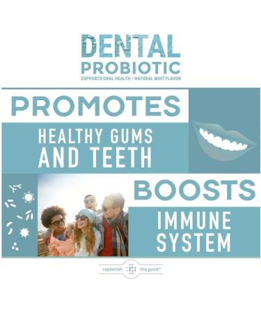 Replenish the Good Dental Probiotic | Vegan Supplements w/BLIS K12 & M18 | Boosts Oral Health | Fights Bad Breath (Halitosis)  Tooth Decay  Strep Throat | 30 Sugar-Free Chewable Tablets (Mint Flavor) Dental Probiotic 30 - Buy Online on GoSupps.com