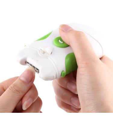 2 in 1 Electric Nail Clippers with LED Light Manicure Pedicure Nail File Electric Nail File Reservoir Electric Nail File Cutter for Babies and Adults - Buy Online on GoSupps.com