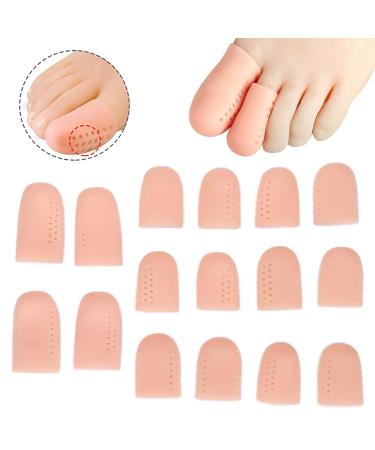 16 Pack Toe Protection Caps - Gel Caps for Missing Toenails Ideal for Walking & Running - Protect Your Toes Today! - Buy Online on GoSupps.com