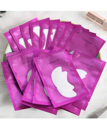 Buy 50 Pairs Purple Boat Shape Eye Pads for Eyelash Extensions | LunaMoon Under Eye Pads for Lash Application & Care - Buy Online on GoSupps.com