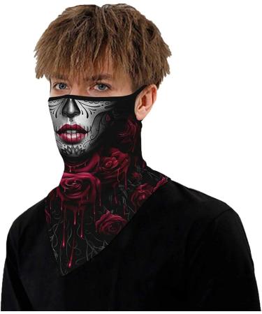 Youning Triangular Scarf Neckerchief | 3D Print Unisex Mouth Protection | Christmas Santa Snowman Bandana Headscarf | Multi-functional Gear for Men & Women - Buy Online on GoSupps.com