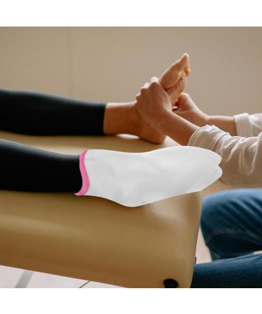 FOMIYES Lot De 2 Paquet De Soin Pieds En Coton Cir pais Blanc Avec Bord Rose Protection Thermique R utilisable Pour Spa P dicure Institut Beaut Et Usage Maison - Buy Online on GoSupps.com