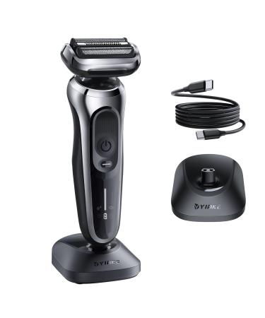 Yinke type C charging station for brown Series 3 5 7 9 6 1 XT5 electric shaver charging station with 1m USB C to C charging cable for brown razors shop and store your razor (3.5V/12V)