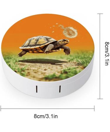 Buy Tortoise Turtle Contact Lens Case - Portable Travel Storage Box for Easy Lens Care - Buy Online on GoSupps.com