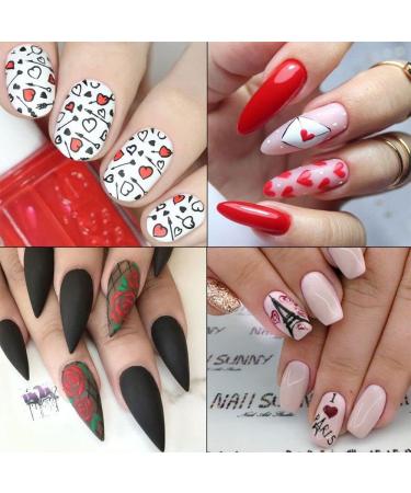 Manicure Cupid Cartoon Valentine Nail Art Stickers Love Heart 3D Decals Letters(STZ-G073) - Buy Online on GoSupps.com