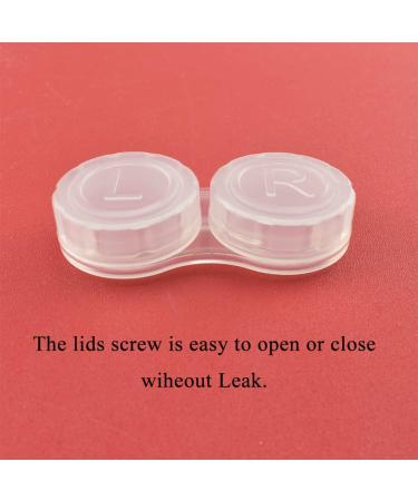 HAHIYO Contact Lens Case Box Holder 24mm Diameter - Leakproof, Durable, Convenient - 5 Pack Clear-5p - Buy Online on GoSupps.com