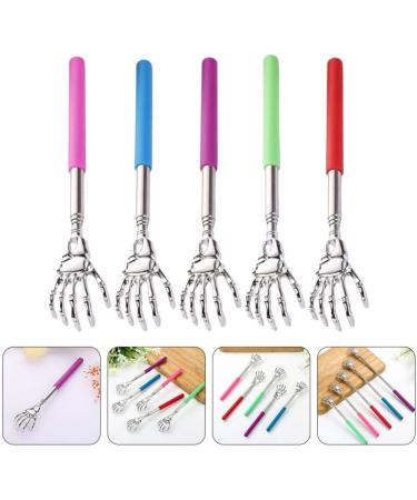 Beaupretty Extendable Back Scratchers - 5-Piece Portable Telescopic Scratching Tool Set | Metal Base & Rubber Racks for Ultimate Relaxation - Buy Online on GoSupps.com