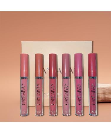 6-Piece Matte Liquid Lipstick Set - Long-Lasting Waterproof Non-Stick Cup Formula for Flawless Lips - Buy Online on GoSupps.com