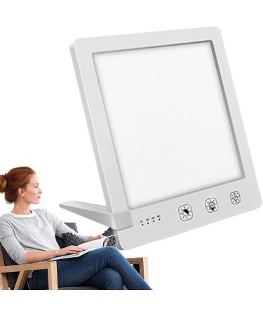 Sunlight Lamp 10000 Lux - 10000 Lux Bright Sunlight Lamps | Foldable Stand Touch Control Home Daylight Lamp with Temperature & Brightness Settings and Timer for Home White - Buy Online on GoSupps.com