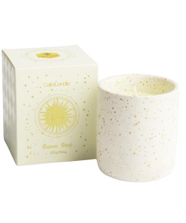 Calmcandle fragrance candle made of soy wax in luxury ceramic containers - 100% natural ingredients - 230g - 60h burning time - with an artistic gift box (Stellar Glow)