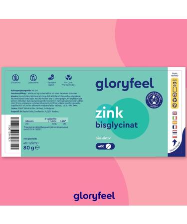 Premium Zink 25mg - 400 Tablets | Highly Bioavailable Bisglycinate | Vegan Additive-Free Made in Germany | Laboratory Tested - Buy Online on GoSupps.com