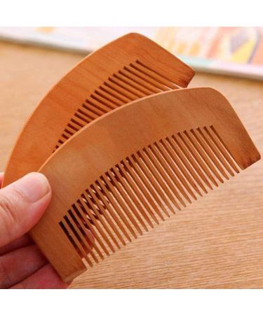 1Pcs Natural Peach Wood Comb - Head Massage & Hair Care Beauty Tool | V4U7 - Buy Online on GoSupps.com