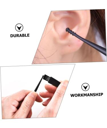 PLAFOPE Professional Double Head Rotating Ear Scoop Cleaner Non-Slip Handle Ear Wax Tool with Spring Spiral Design for Itch Relief Steel for Home and Travel - Buy Online on GoSupps.com