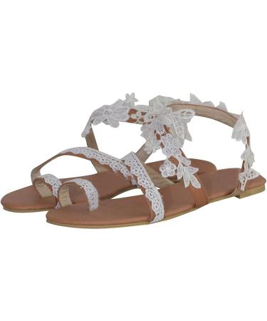 BBPM Women's Casual Summer Closed Toe Platform Wedge Sandals - White - US4.5/EU35 - Buy Online on GoSupps.com