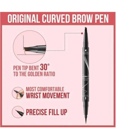 2-In-1 Dual-Ended Eyebrow Pen 4-Tip Microblading Eyebrow Pen Waterproof Liquid Eyebrow Pen 3D Waterproof Eyebrow Pencil Creates Natural Brows 4pcs - Buy Online on GoSupps.com