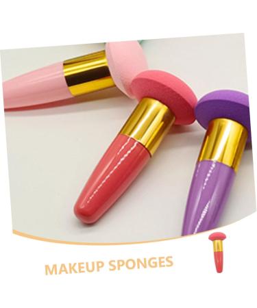 FOYTOKI Beauty Egg Brush Pen Make up Sponges Foundation Sponges with Handle Foundation Sponge Makeup Sponges for Concealer Blending Sponges for Makeup Sponges with Handle - Buy Online on GoSupps.com