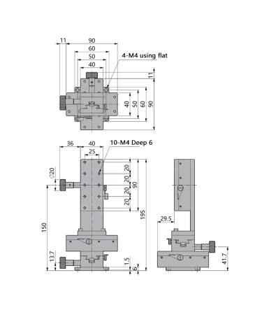 Gear Sliding Stage - Detachable Manual Trimming Resistant & Adjustable for Precision Measuring Devices | International Shipping Available - Buy Online on GoSupps.com