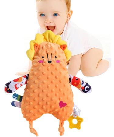Voiakiu Safety Blanket & Baby Crinkle Toy - Cute Lele Lion Sensory Teether for 0-12 Months - Buy Online on GoSupps.com
