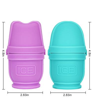 2 PCS Ice Rollers for Face - Reusable Facial Massage Tool for Puffiness and Tightening - Cold Therapy for Skin Care and Pain Relief - Buy Online on GoSupps.com