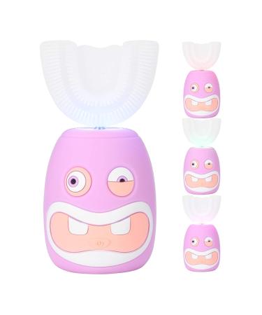 Electric Toothbrush for Kids Age 2-14 - U-Shaped Sonic Vibrating Automatic Brush with Charging Station - Buy Online on GoSupps.com