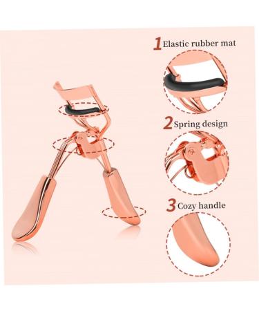 Eyelash Curler with Comb - Metal Lash Curler with Refill Pads | Precision Eye Makeup Tool for Women & Girls - Buy Online on GoSupps.com