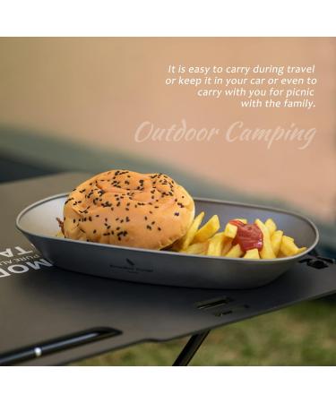 iBasingo Titanium Plate - Lightweight Portable Dish for Camping - Ti1114T - Buy Online on GoSupps.com