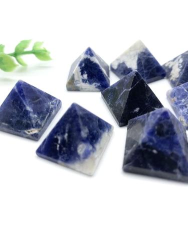 Crystal Rough Natural Crystals and Stones 20-30mm Natural Blue Sodalite Quartz Crystal Pyramid Reiki Tower Home Ornaments Decoration Stones for Decoration ERTEYIN - Buy Online on GoSupps.com