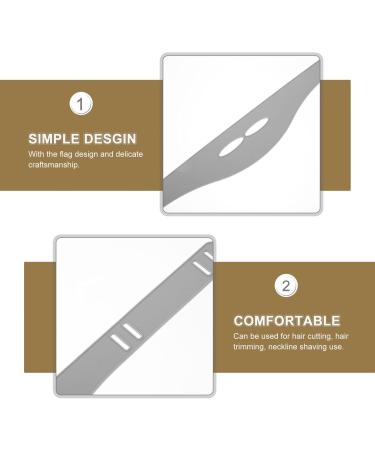 Beavorty Neckline Shaving Template and Hair Trimming Guide Adjustable Curved Silicone Haircut Band for DIY Home Haircuts Grey - Buy Online on GoSupps.com