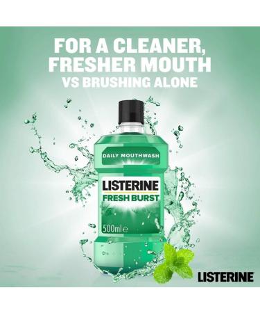 Fresh Burst Enjuague Bucal 500 ml - Refreshing Mouthwash for Daily Oral Care | International Shipping Available - Buy Online on GoSupps.com