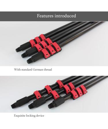Window Cleaning Brush Window Cleaning Kit with Extension Pole Water Fed Pole Brush System Teleswindow Cleaning Tools/5.4 M/17.7 Ft 55cm Brush Head 7M/24FT - Buy Online on GoSupps.com
