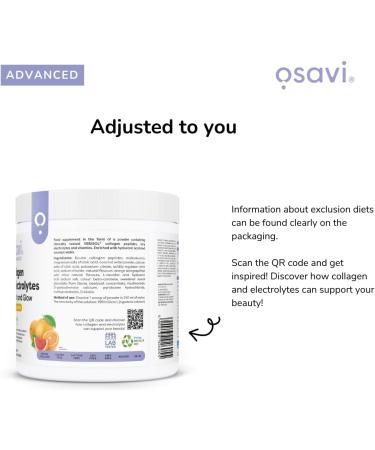  OSAVI Osavi Collagen Electrolytes Vitality and Glow Orange & Grapefruit - 300g - Buy Online on GoSupps.com