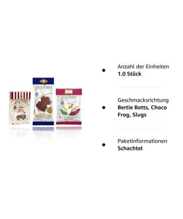 Harry Potter Jelly Belly Bertie Bott's Every Flavor Beans Chocolate Frog & Slugs - International Shipping Available - Buy Online on GoSupps.com