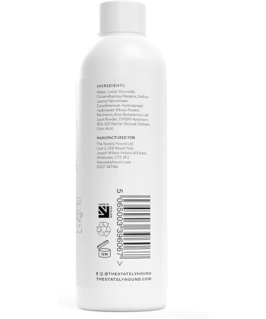 Hypoallergenic Aloe Vera Dog Shampoo - Sensitive Skin Itch Relief Natural Formula Contains Conditioner Tearless pH Balanced Moisturising for Soft Fur Made in UK 250ml for Puppies & Dogs - Buy Online on GoSupps.com