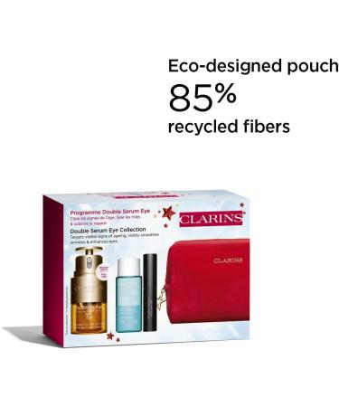 Clarins Gift Set | Double Serum Eye Collection 53ml | Worth 76 | Contains Double Serum Eye 20ml Instant Eye Make Up Remover 30ml Wonder Perfect Mascara 4D 01 Black 3ml | For Smooth Bright Eyes - Buy Online on GoSupps.com