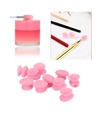 10pcs Silicone Lip Brush Covers | Dust-Proof Protectors for Lipsticks & Makeup | Pink Lip Brush Set - Buy Online on GoSupps.com