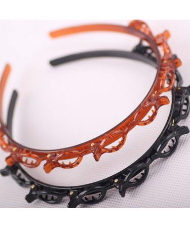 JUSTFOX Black Hairstyle Aid Headband with Clips - Perfect for Effortless Hair Styling | International Shipping Available - Buy Online on GoSupps.com