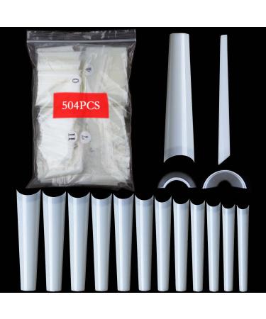 U-Shinein 504PCS XXXL Natural Coffin Nail Tips  Half Cover Ballerina Fake Nails 12 Sizes  3XL Square Straight Ballerina Shape False Nail Tips  No C Curved 2.2 Inch Acrylic Nail Tips For Salon Home DIY coffin-natural 01 - Buy Online on GoSupps.com