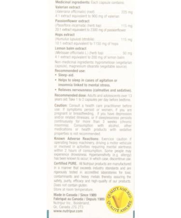 Nutripur Somerol - Sleep Aid 60 vegetarian capsules - Buy Online on GoSupps.com
