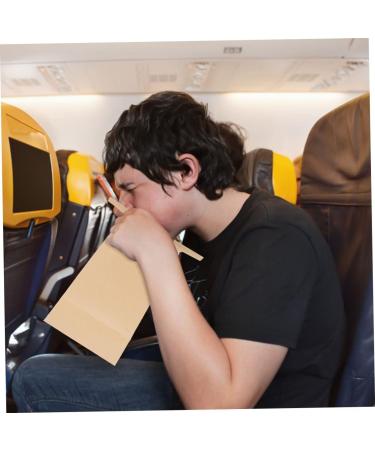 Sickness Vomit Bags 15pcs - Kraft Paper Light Brown - Travel Motion Sickness Relief - Buy Online on GoSupps.com