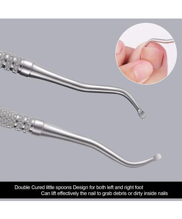 2PCS Stainless Steel Ingrown Toenail File and Lifter Set with Storage Case - Professional Grade Nail Cleaner Tool - Buy Online on GoSupps.com