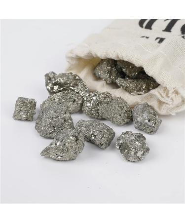 Natural Crystal Rough Home Decoration Natural Pyrite Crystal Stone Small Chunks Yellow Iron Pyrite Fools Gold Raw Rough Stones Teaching Specimen Collections Stones Obelisk (Color : Bag)