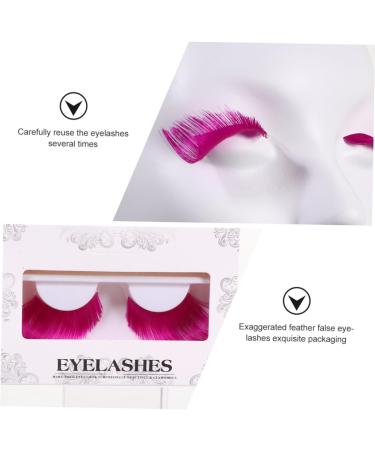 FRCOLOR 5 Pairs Halloween Extra Long False Eyelashes 3d Dense Cosmetic 1 count (Pack of 1) Rosy - Buy Online on GoSupps.com