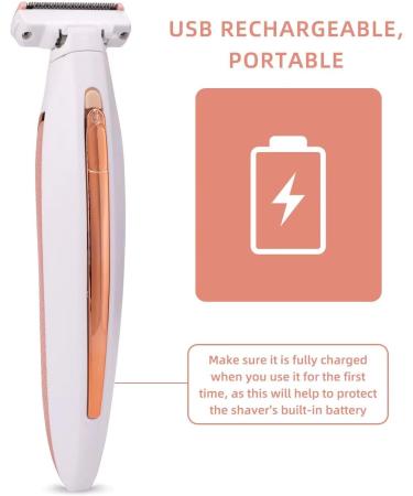 Electric Bikini Trimmer & Body Hair Removal Kit for Women - Rechargeable Wet/Dry Trimmer for Pubic Underarm and Leg Hair - Buy Online on GoSupps.com