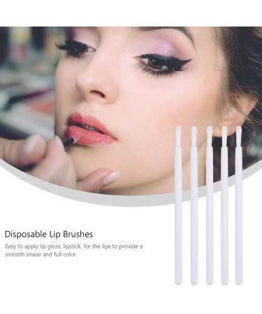 FRCOLOR 100pcs Disposable Lip Brush Set - Flat Makeup Applicators for Lip Gloss | Soft Nylon Lip Brushes for Professional Makeup - Buy Online on GoSupps.com