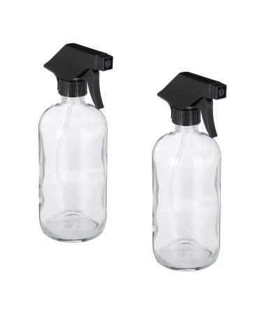 x spray bottle glass capacity 500ml refillable mist and jet hair care cleaning atomizer transparent