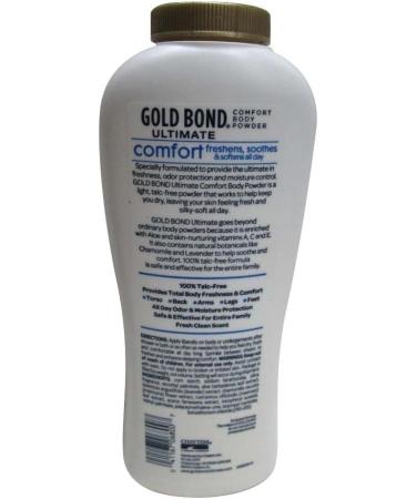 Gold Bond Ultimate Comfort Body Powder 10 oz - Soothing Body Powder for All-Day Relief - Buy Online on GoSupps.com