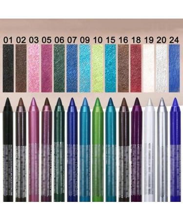 14 Colors Pearlescent Eyeshadow Pencil Waterproof Long Lasting Glitter Shimmer Eye Shadow Pen Eyeliner Stick Eyes Makeup Tools (Color : 03) - Buy Online on GoSupps.com